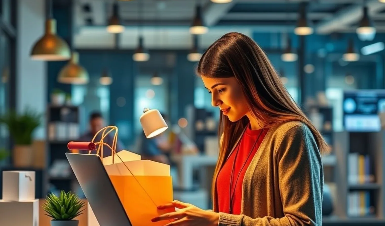 E-commerce expansion strategy with professional business imagery